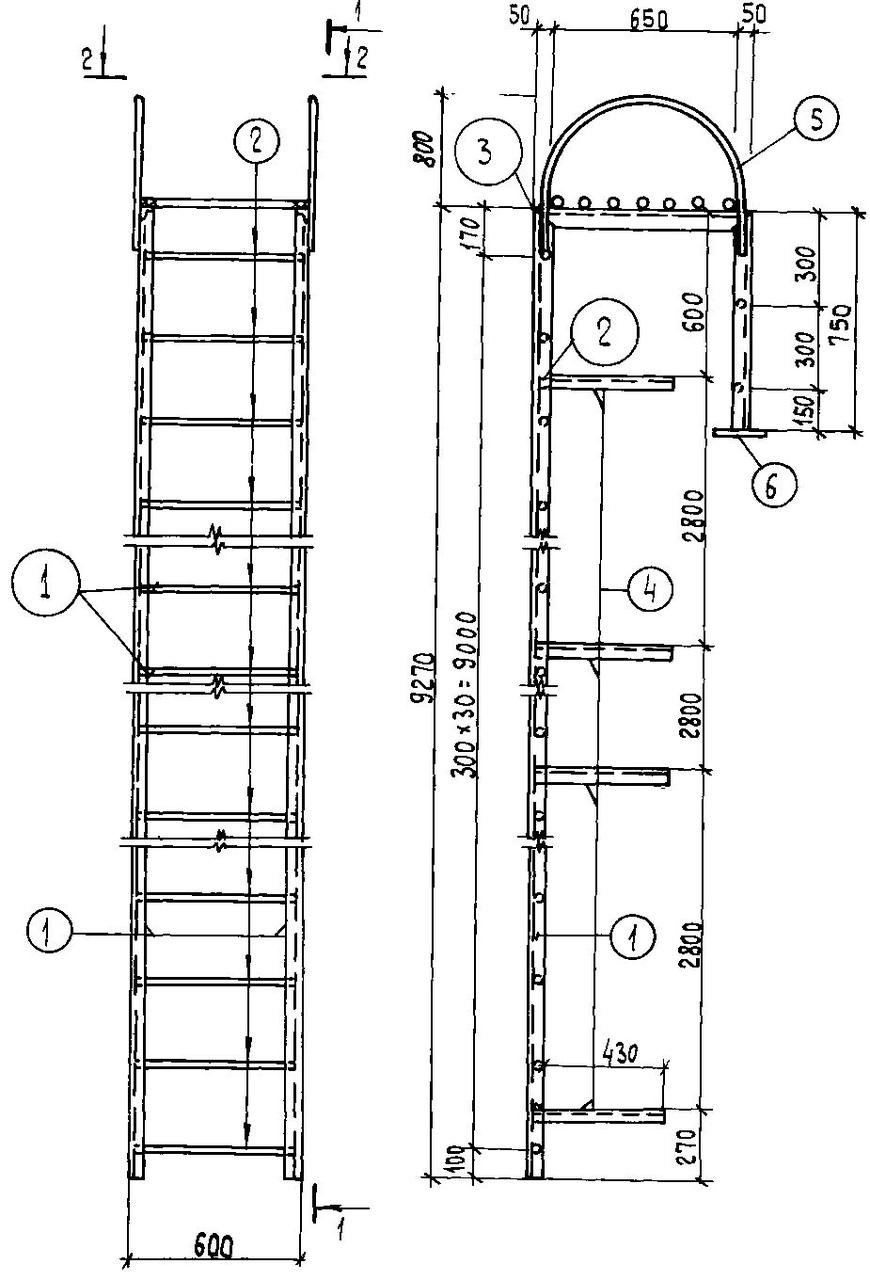 Трехсекционная лестница Krause Corda 3x14 010452 схема