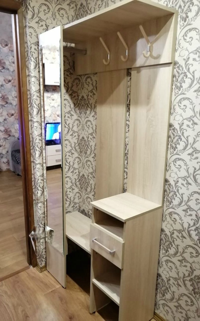 Прихожая №17 1500x320x2000 дуб Солсбери светлый/белый