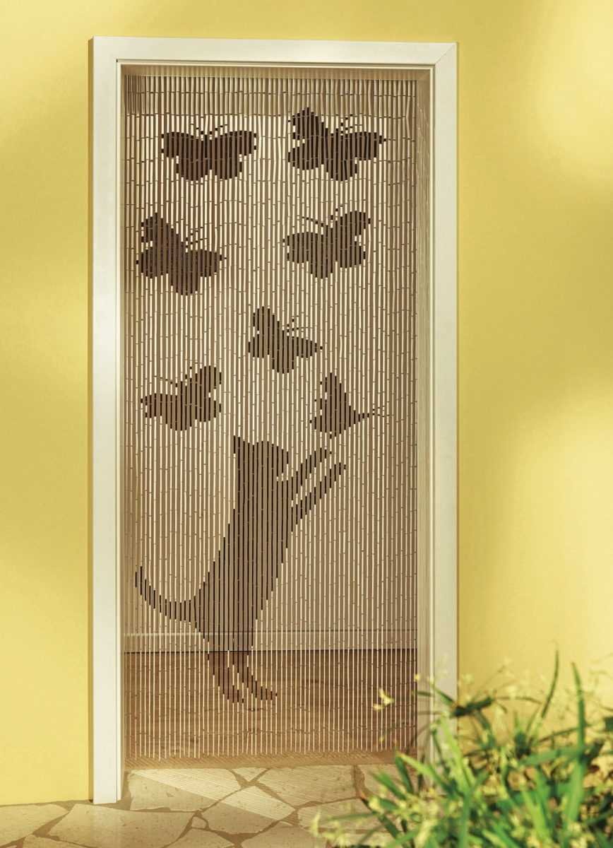 Бамбуковые занавески на дверной проем