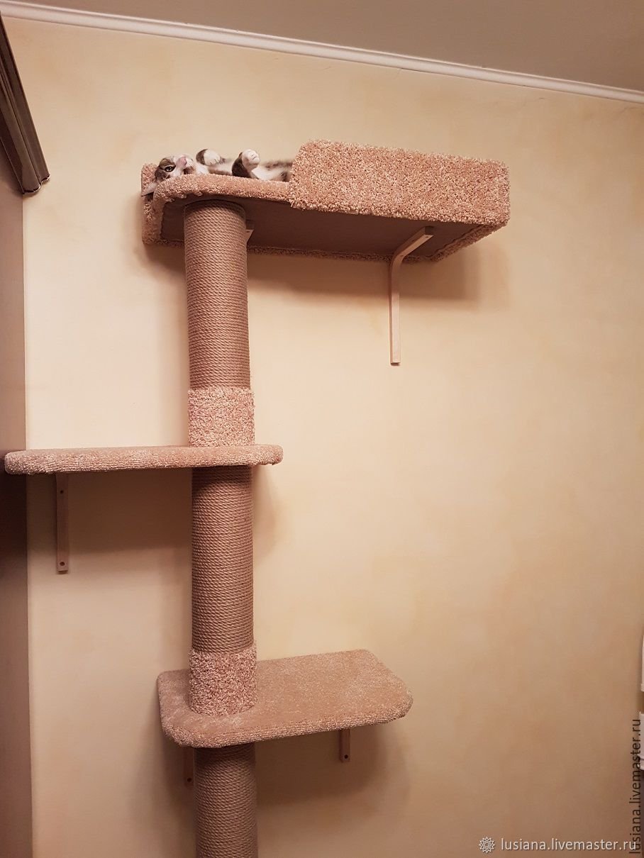 Домик-когтеточка лазалка для кошек