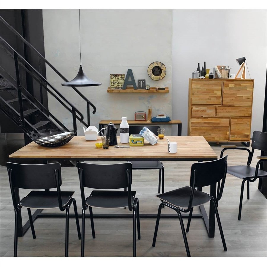 Стол Loft Wooden Round