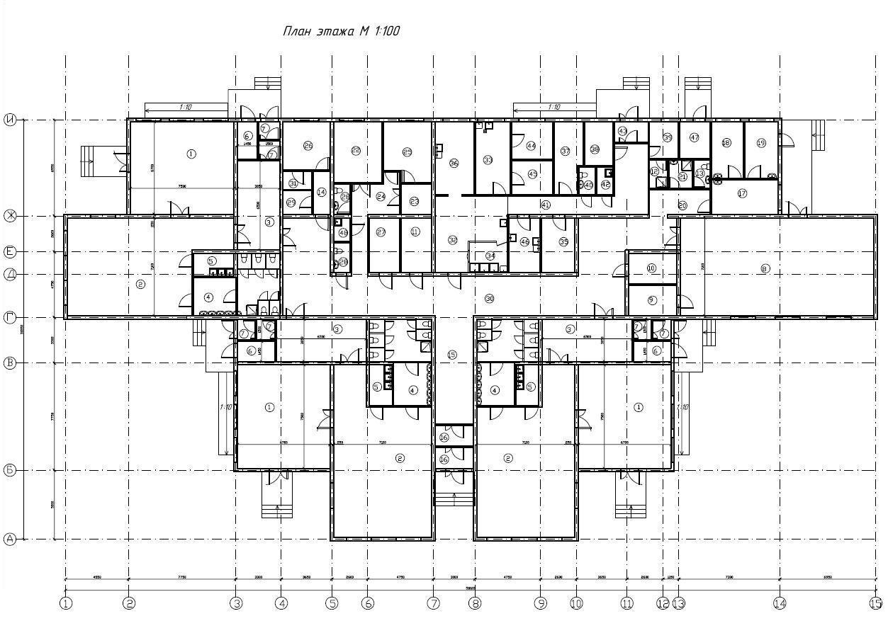 Проект детского сада autocad