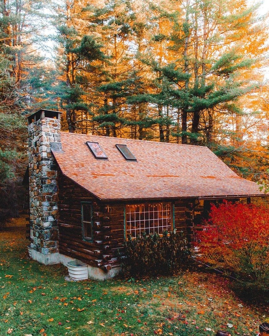 Каменный домик в лесу
