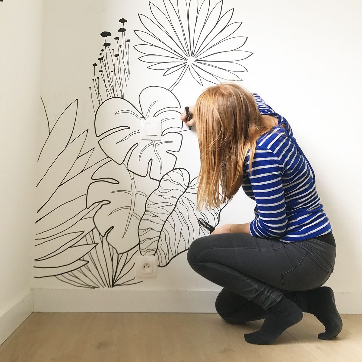 Рисуем на стенах: как разнообразить интерьер с помощью кисти и красок