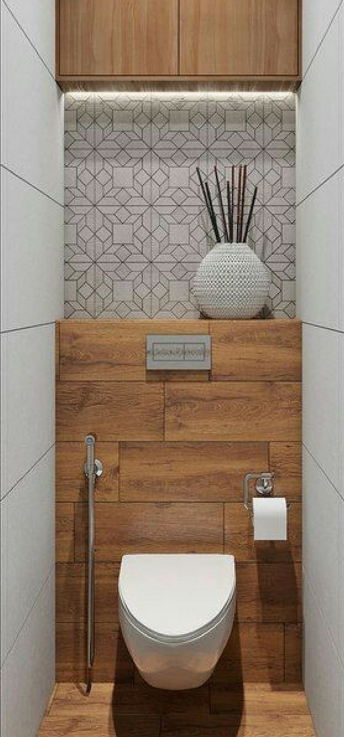 Встроенный шкаф в туалете