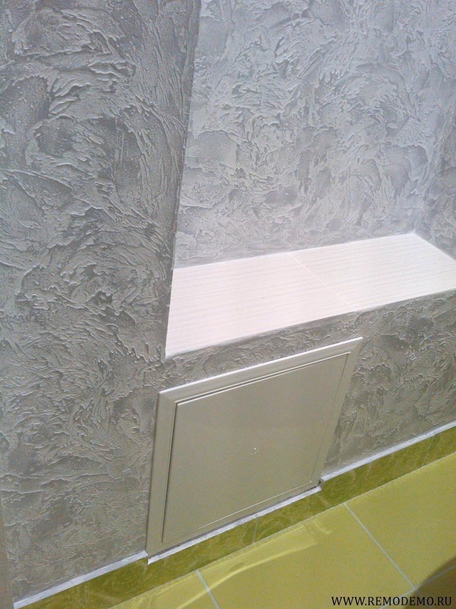 Покраска стен в ванной