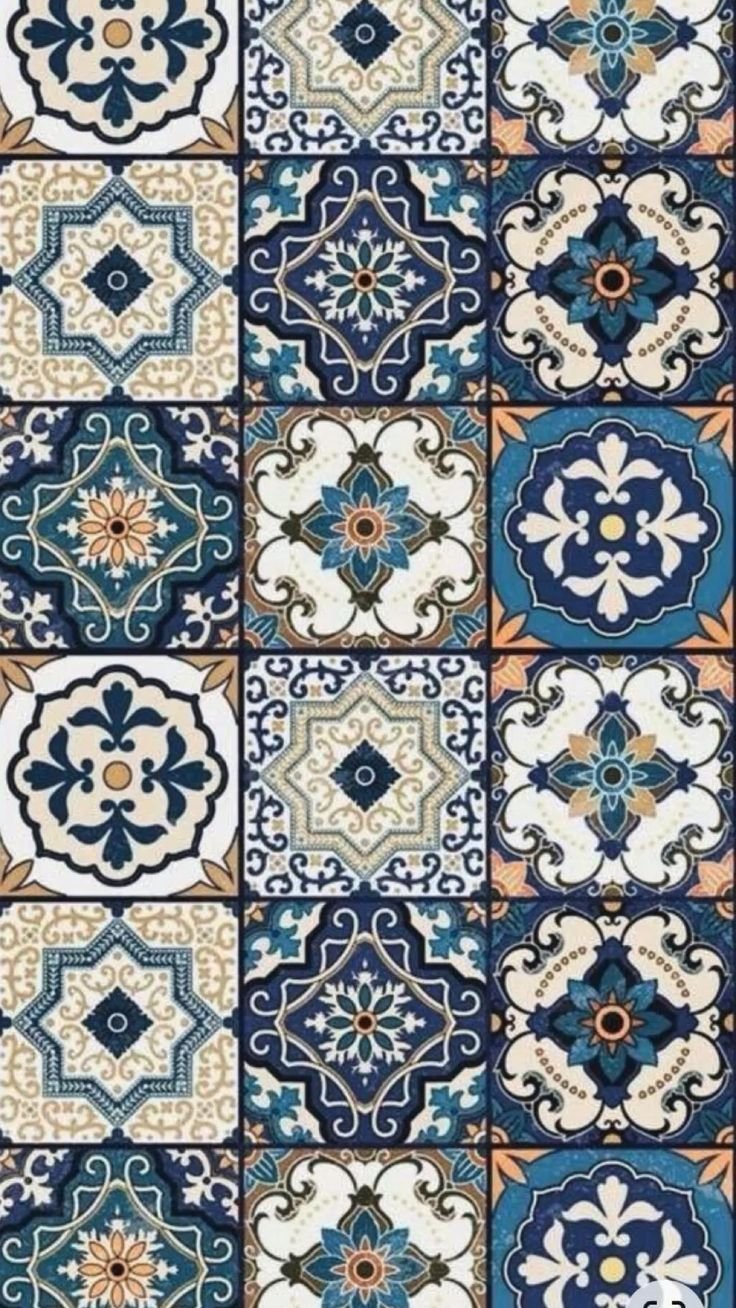 Изразец плитка марокканский стиль контур