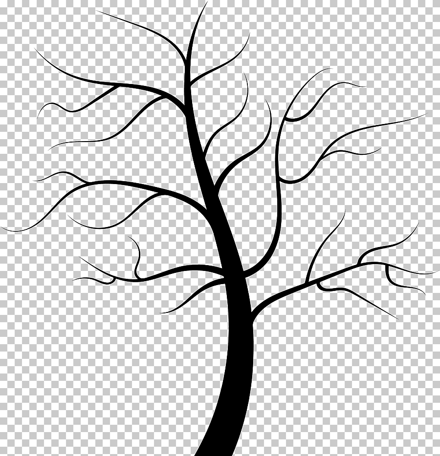Ветка дерева силуэт