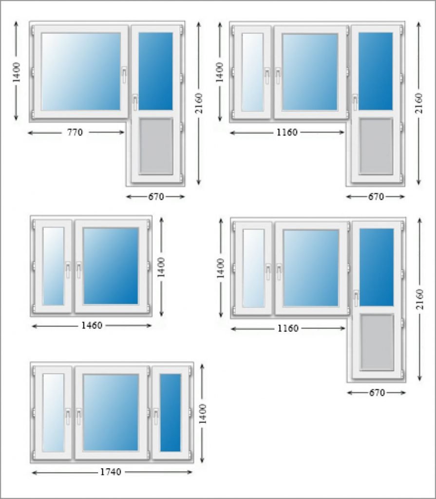 Стандарт окна ПВХ размер