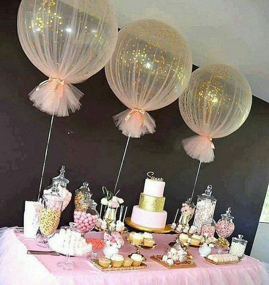 украсить комнату шарами на свадьбу