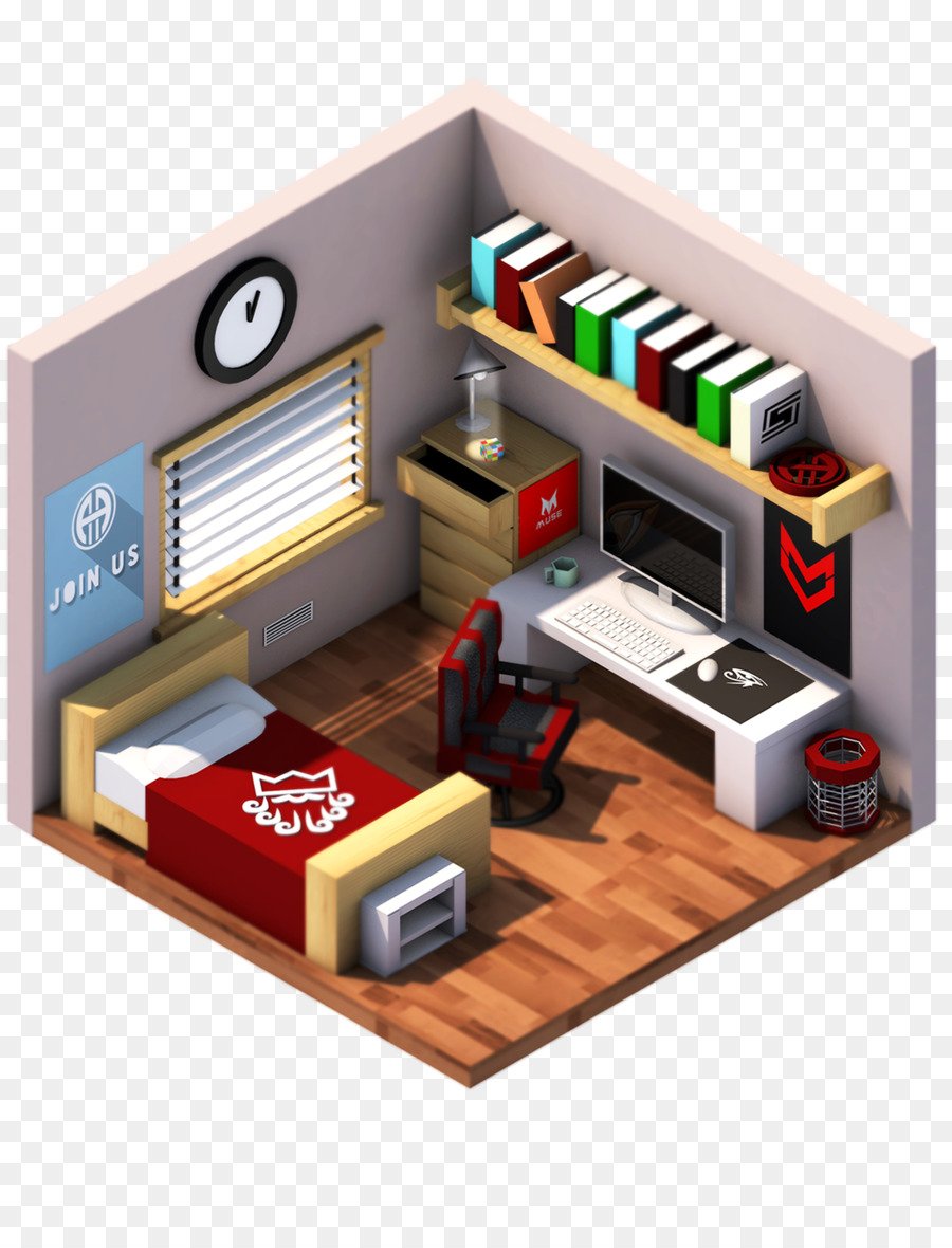 Комната isometric 3d