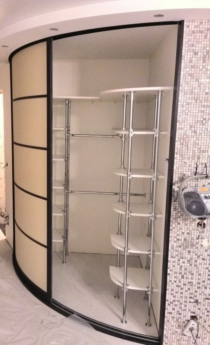 Радиусный угловые шкафы аристо