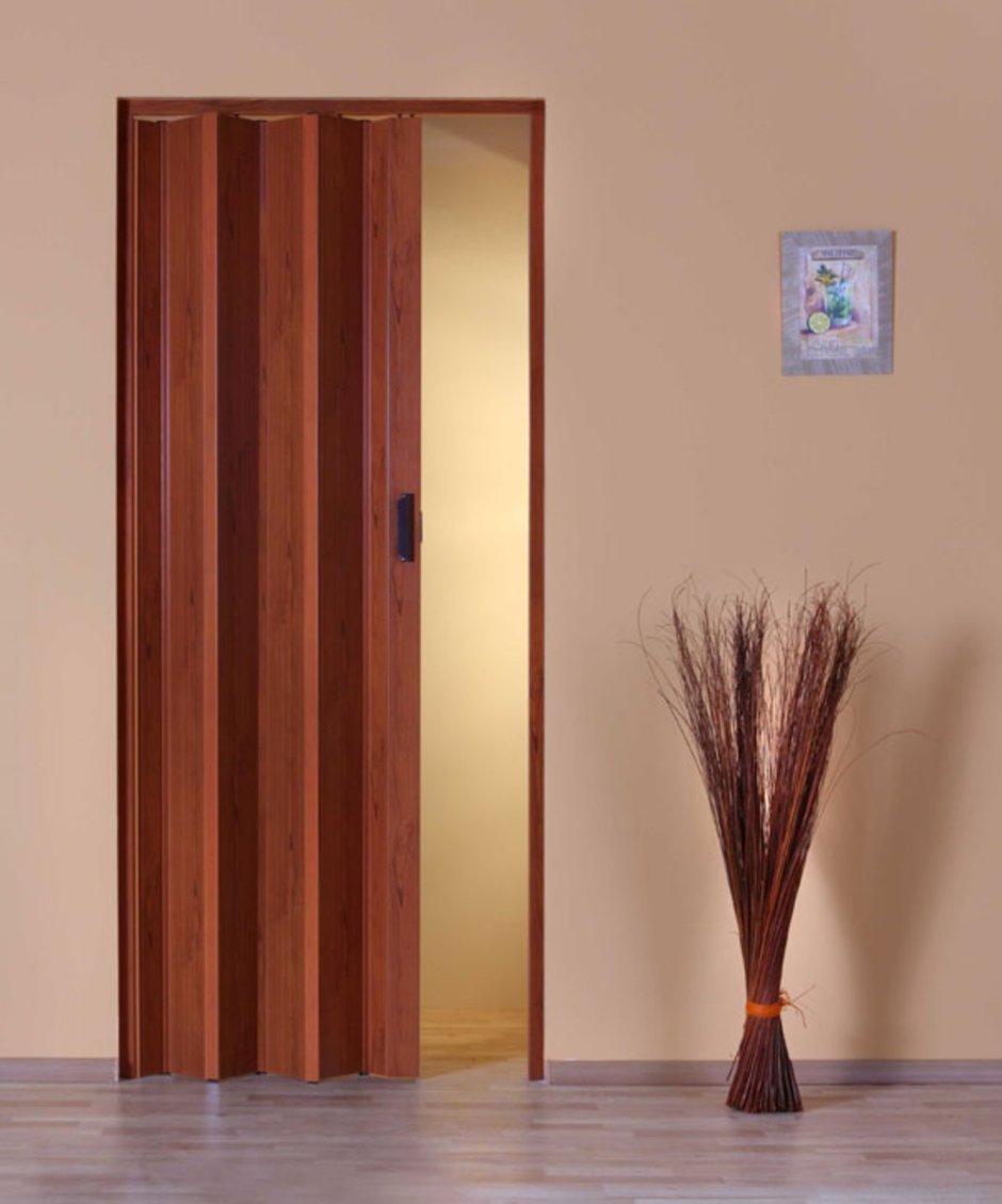 Дверь гармошка стиль ясень серый ДГ 840*2050