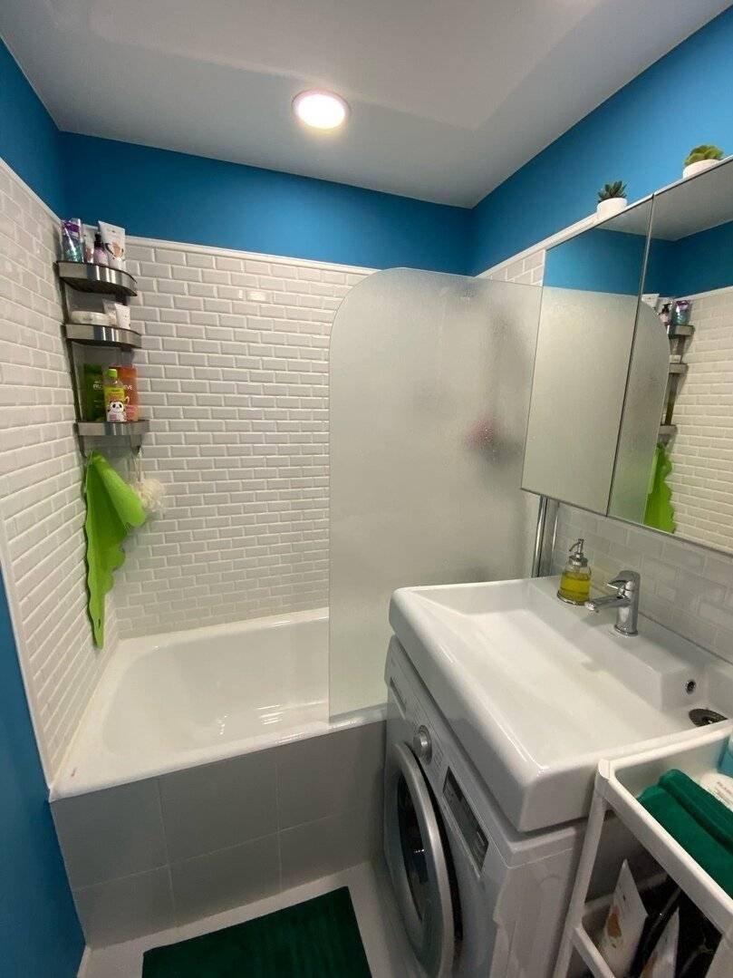 бюджетный вариант стен в ванной комнате