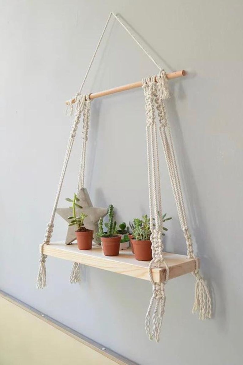 Полки из макраме