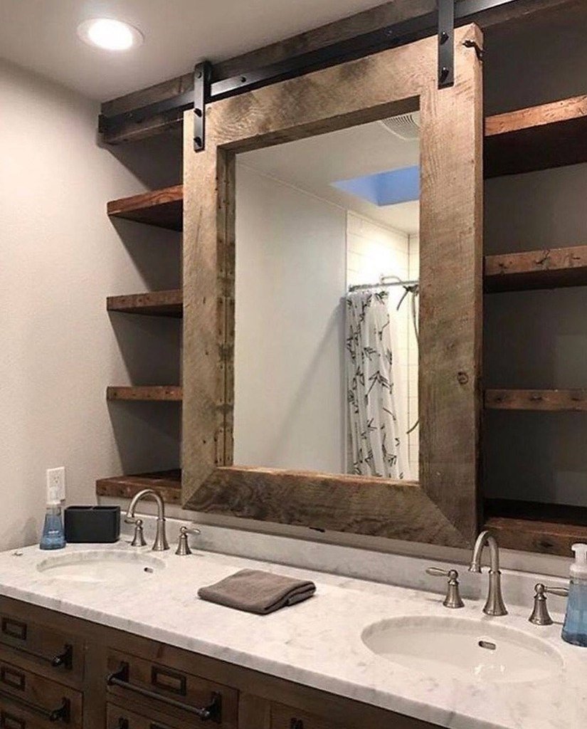 Полка под зеркало в ванную комнату своими руками