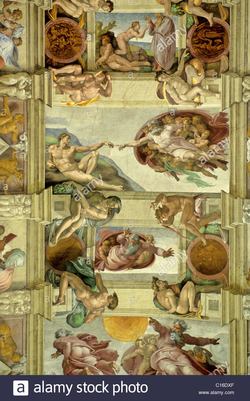 Микеланджело Сикстинская капелла Сотворение Евы