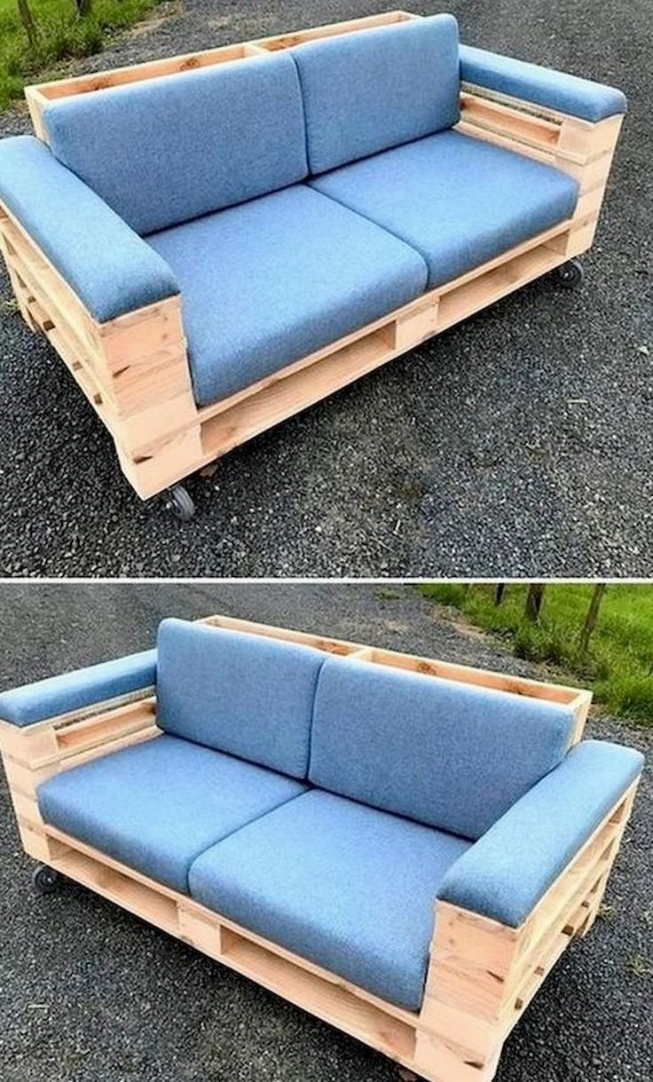 Раскладной диван из поддонов