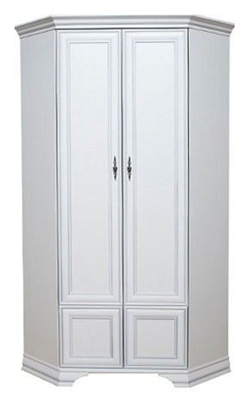 Шкаф угловой белый