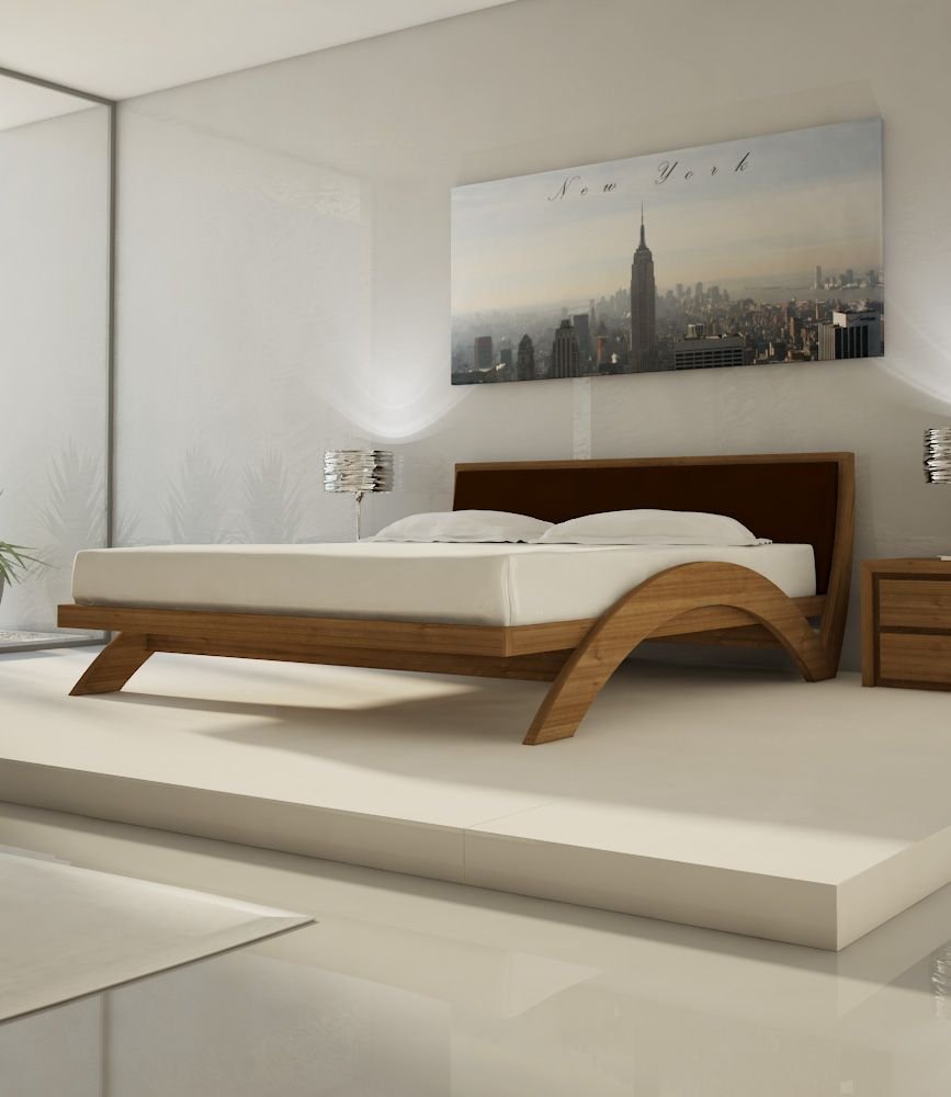 Стильные деревянные кровати