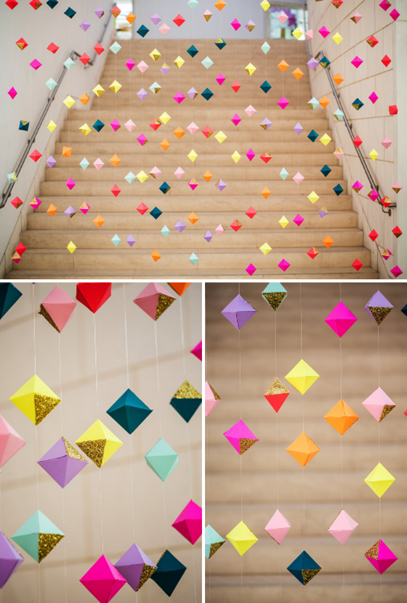Оригами из бумаги для украшения комнаты