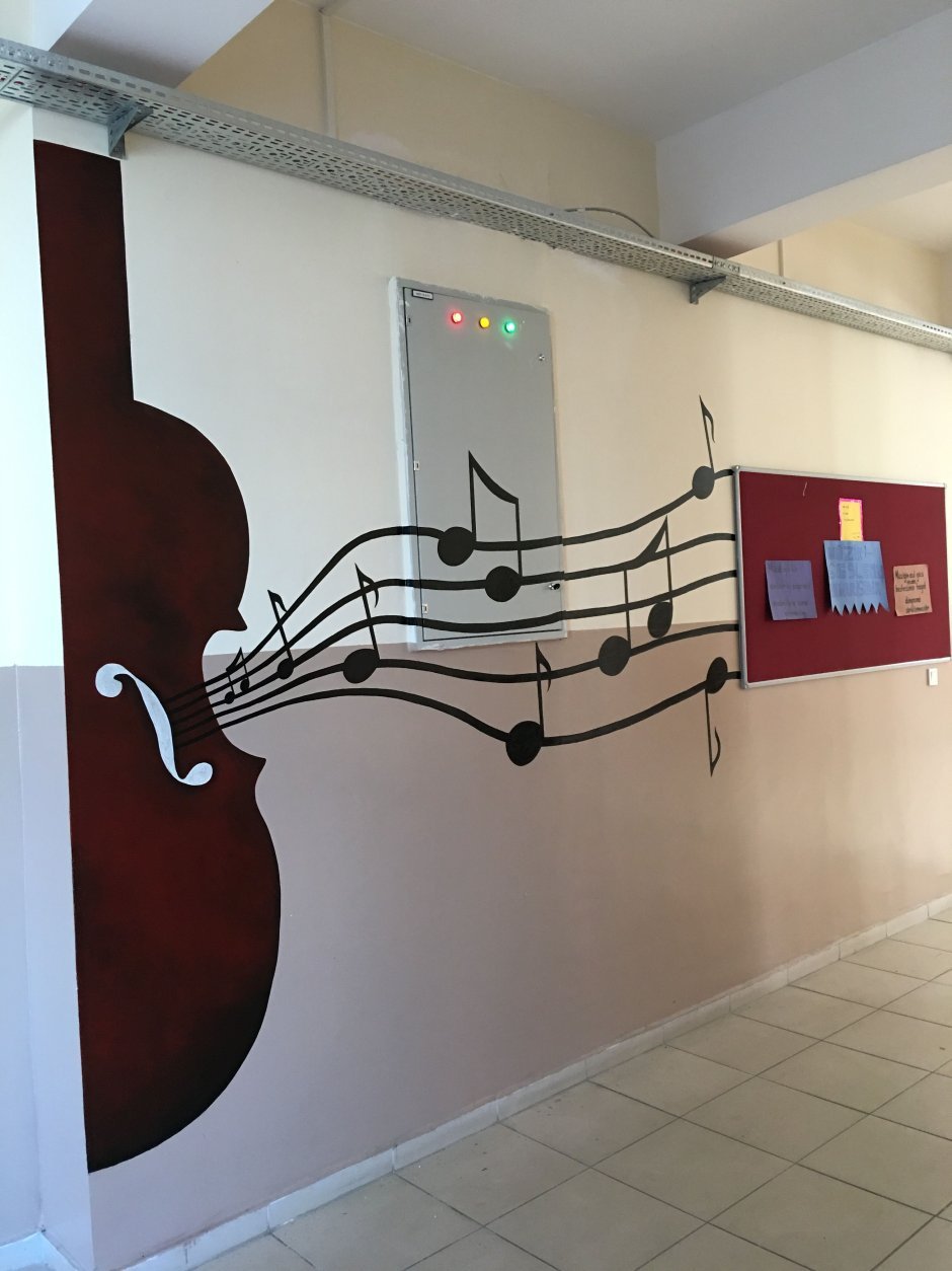 Декор стен в музыкальной школе