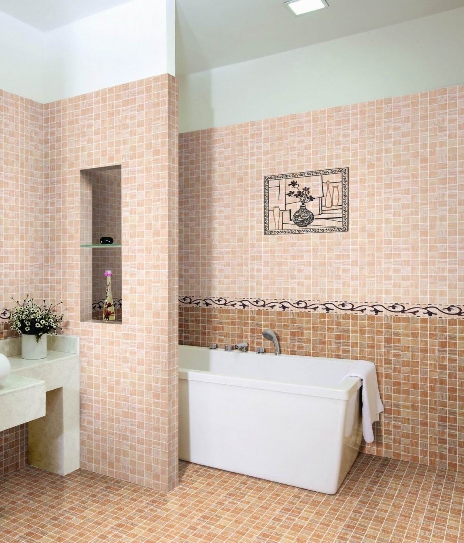 Кафель для маленькой ванной комнаты