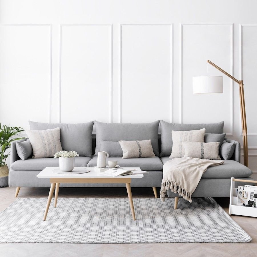 Комплект мягкой мебели для гостиной в скандинавском стиле