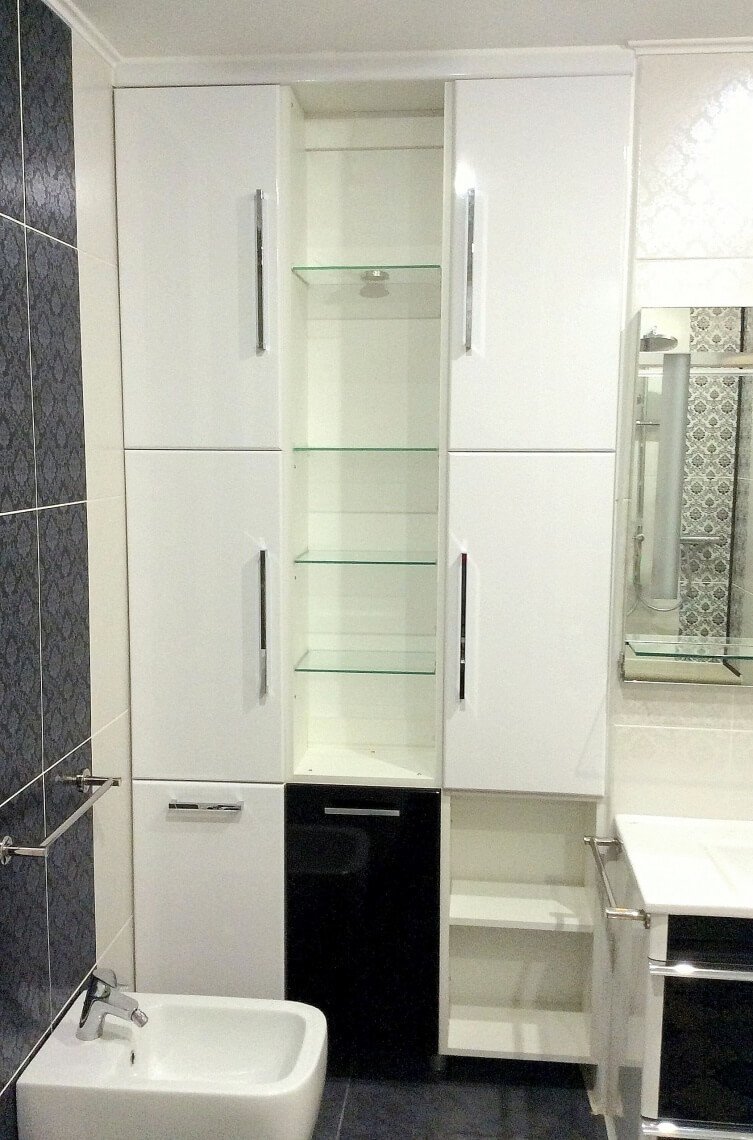 Дизайнерский шкаф в ванную
