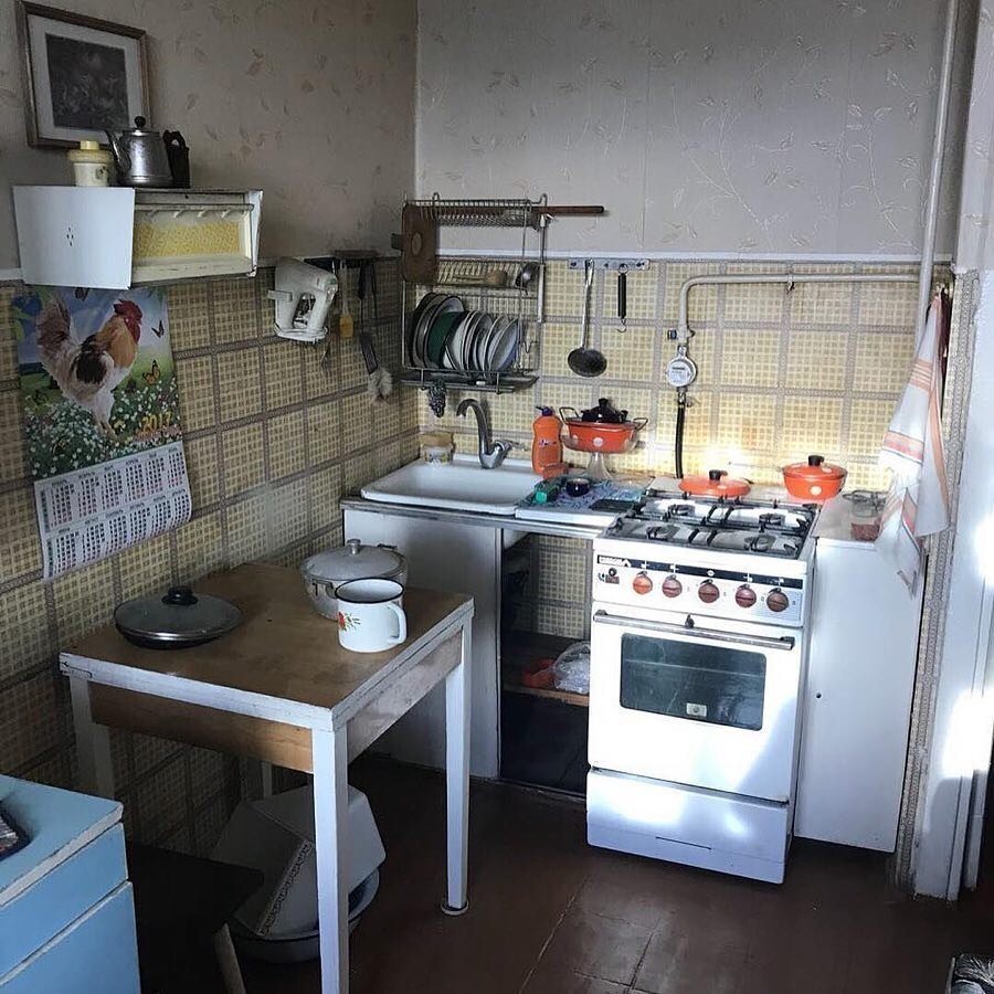 Старый кухонный гарнитур 90х годов