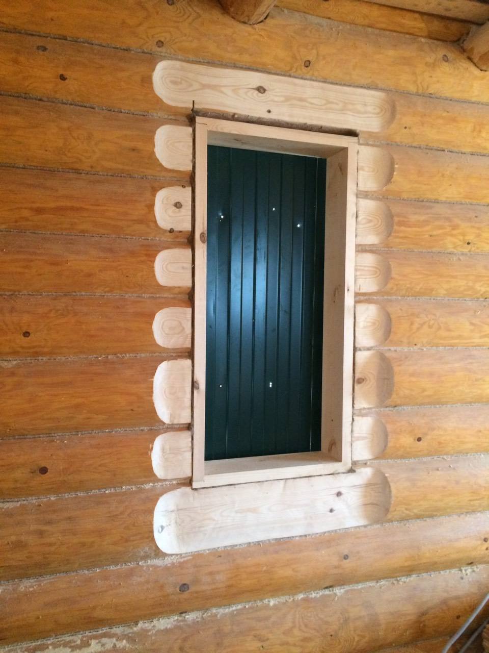окосячка окон в деревянном доме фото