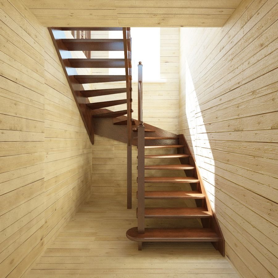 Лестница лофт монокосоур