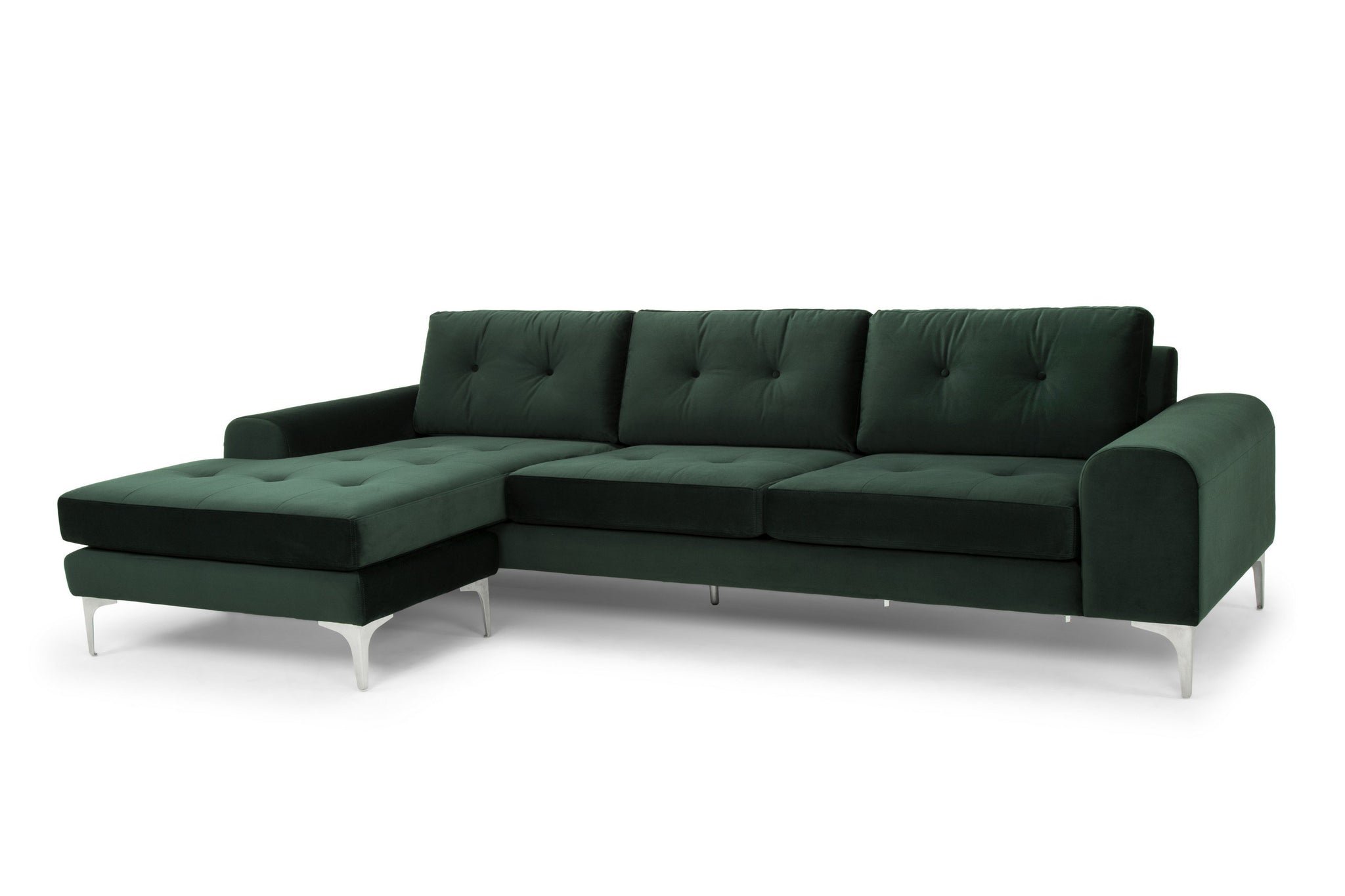 Зеленый модульный диван