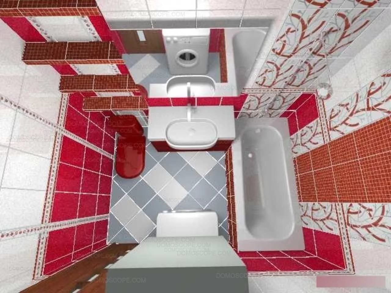 Совместный туалет с ванной дизайн