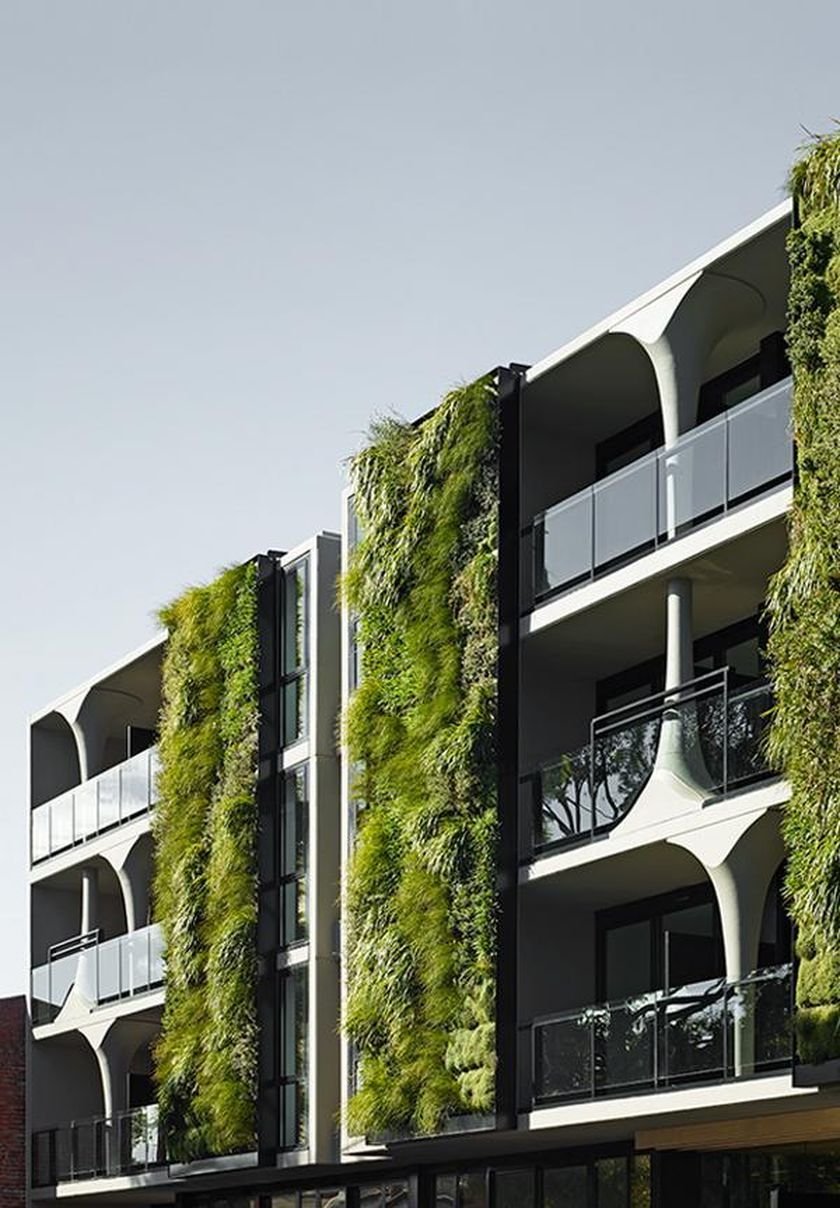 Зеленые фасады зданий