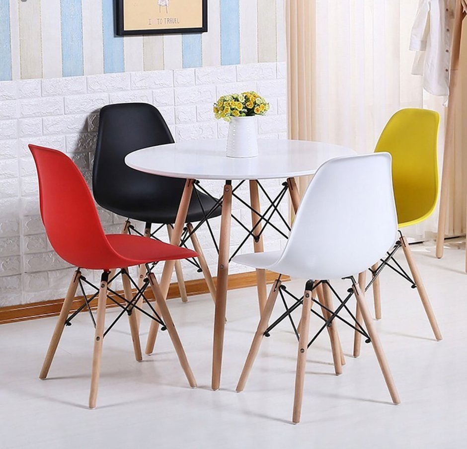 Стул Eames Style DSW белый