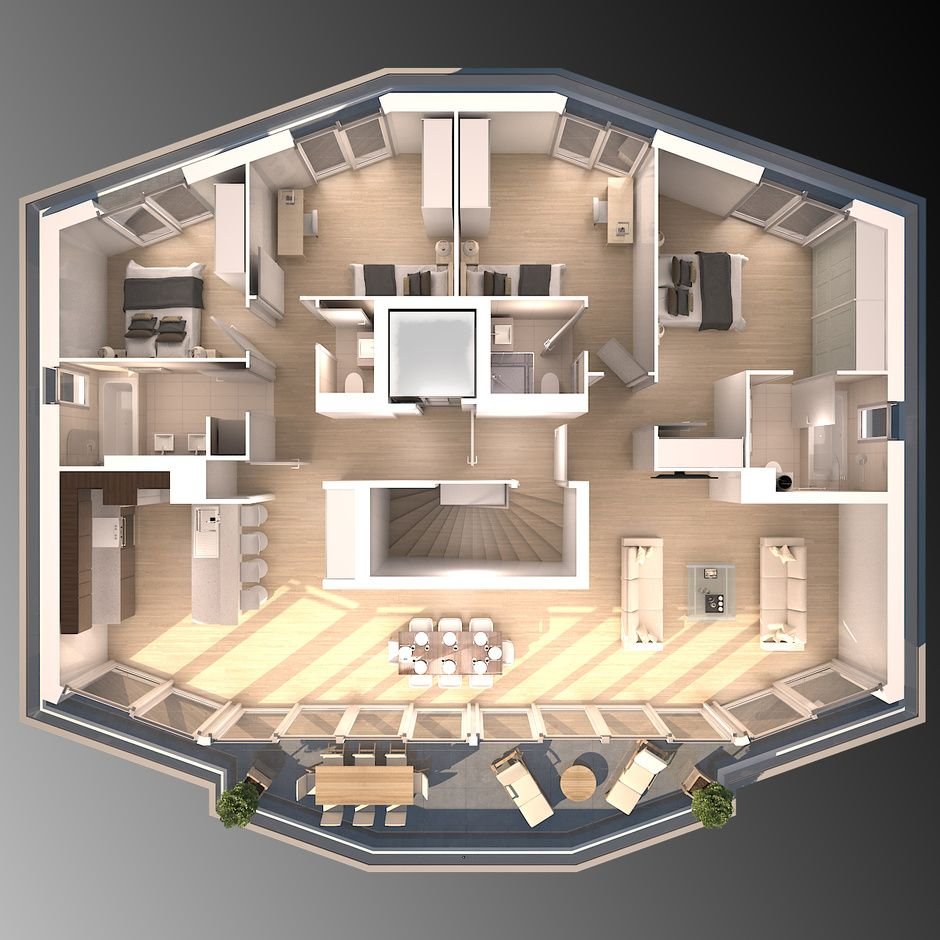Floorplan 3d визуализация