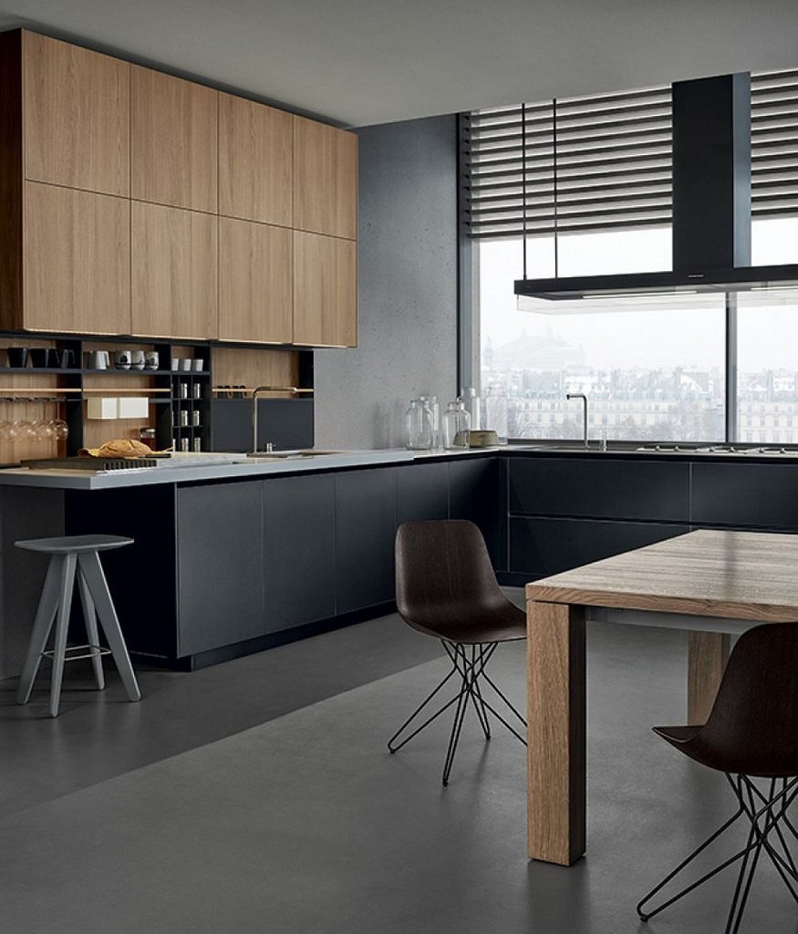 Кухня Poliform Phoenix Pearl Gray