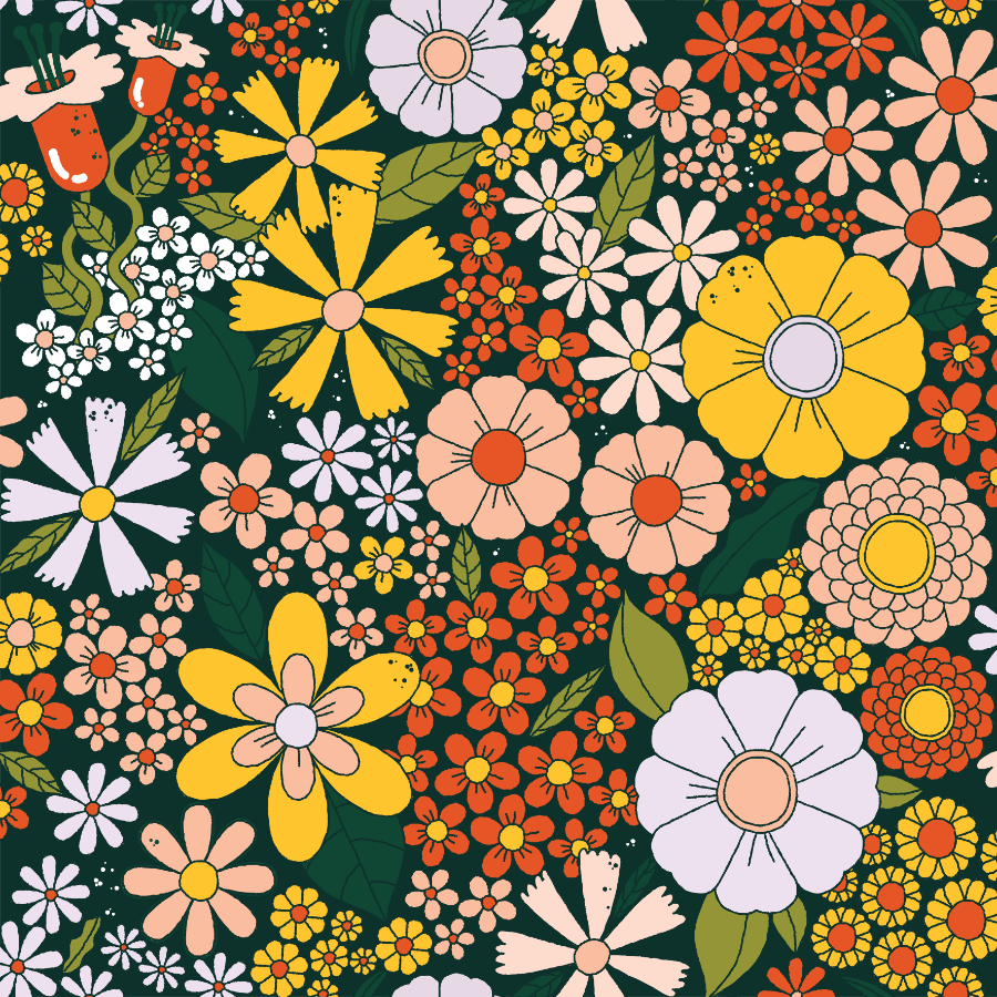 Хиппи 60х Flower Power