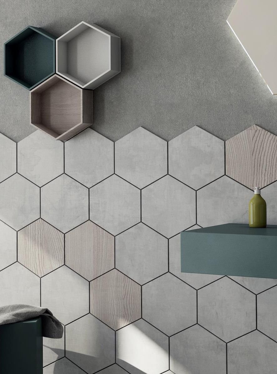 Hexagon Grey плитка кухня