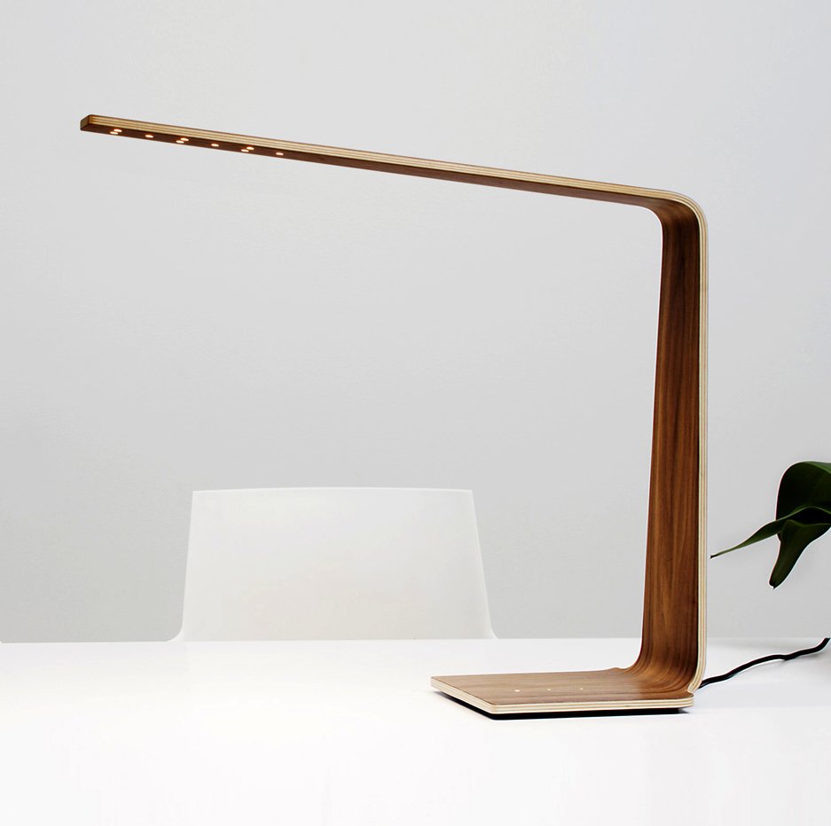 Настольная лампа Mica Wooden Base Table Lamp