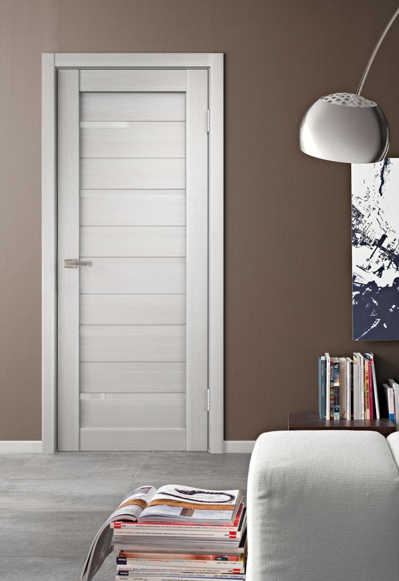 Дверь межкомнатная Дюплекс 60x200 см, ПВХ, цвет белёный дуб