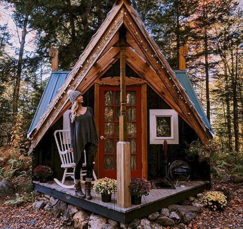 Tiny House с односкатной крышей