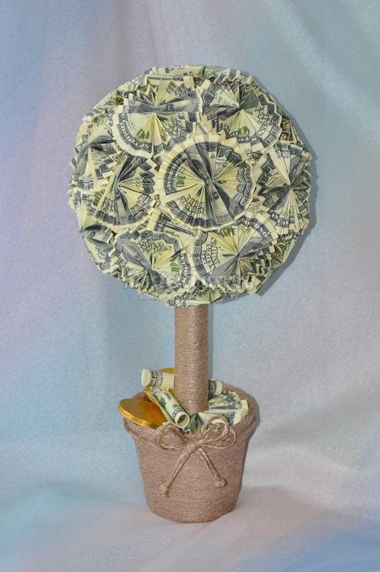 Денежное дерево из купюр