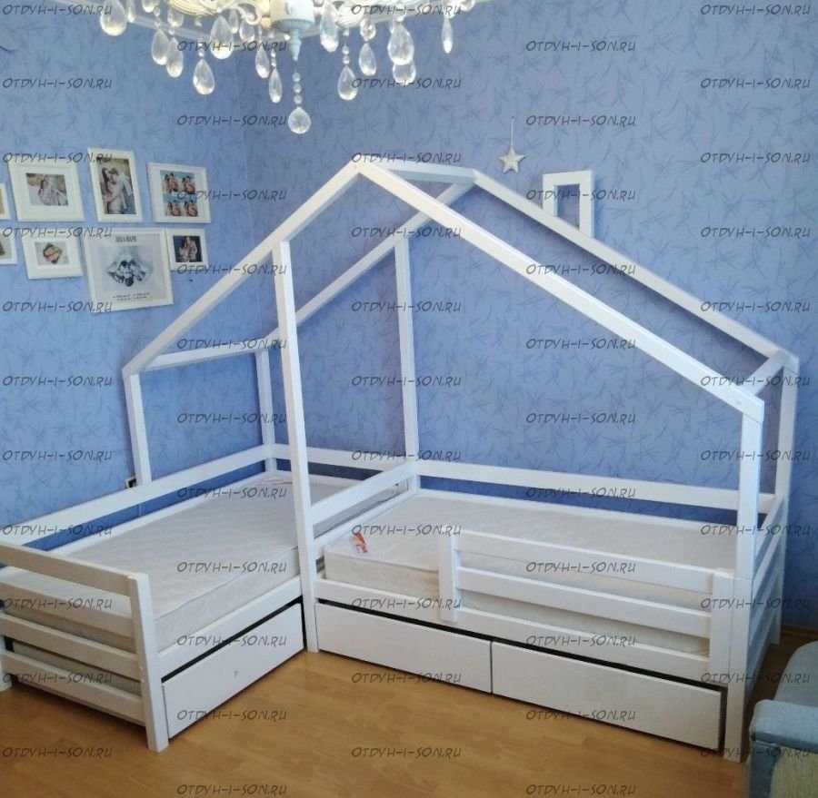 Кровать домик угловой Fairyland