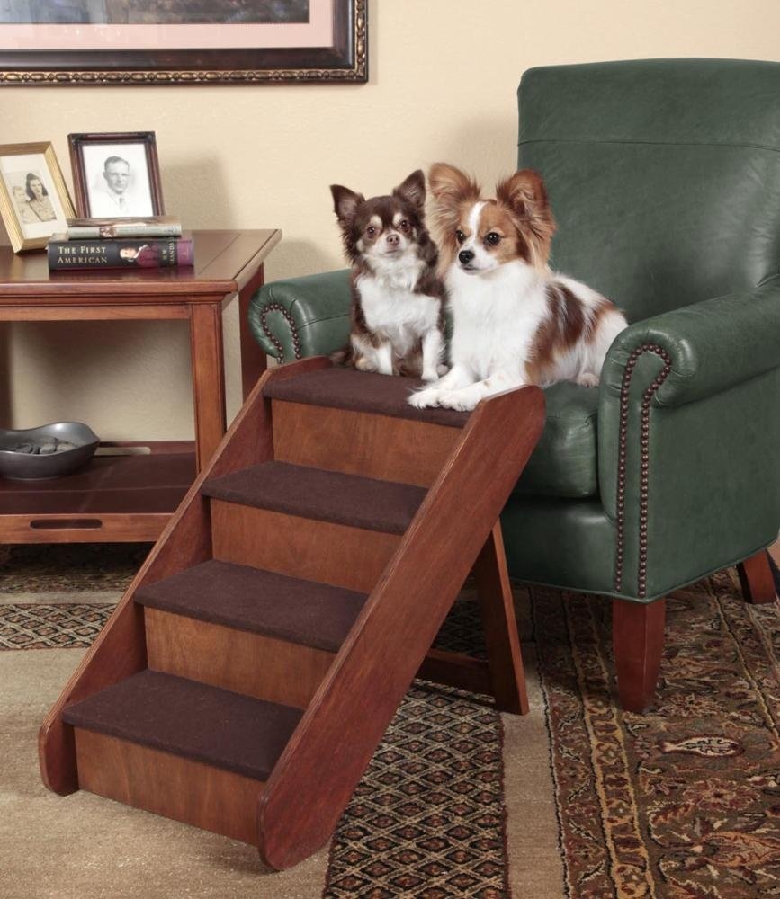 Лежанка с лестницей для собак