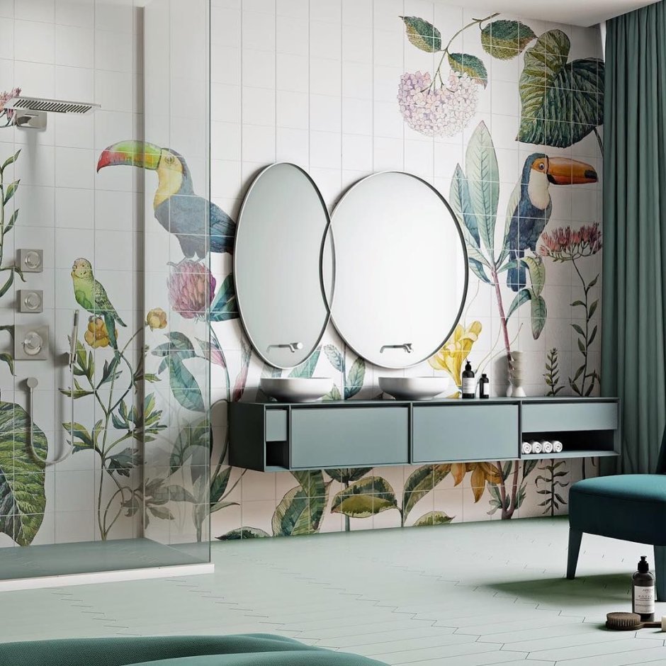 Мозаичное панно для ванной