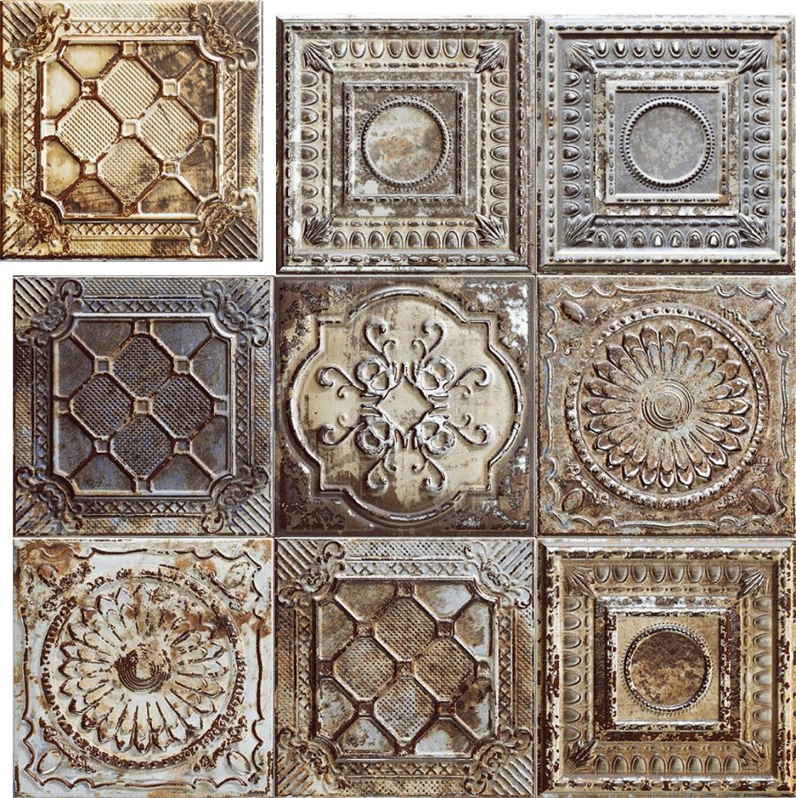 Настенная плитка Mainzu tin-Tile Rusty Mix 20x20