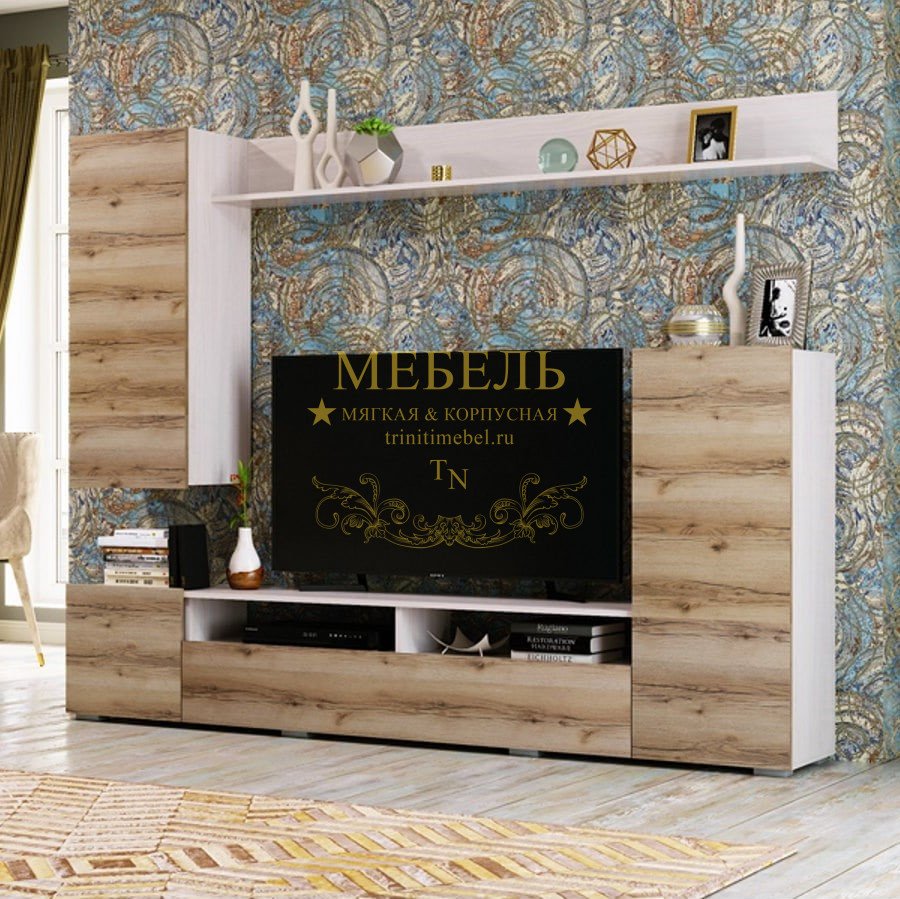Гостиная Мия ясень Анкор светлый