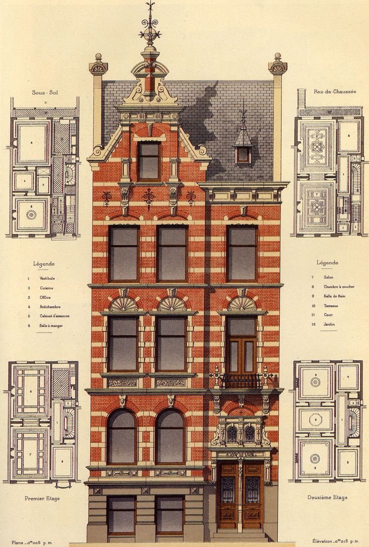 Victorian House Style Англия план